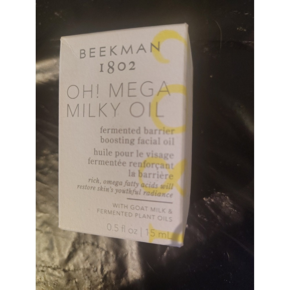 Beekman 1802 Oh! Mega Milky Oil Fermented Barrier Boosting Facial Oil 0.5oz 15ml